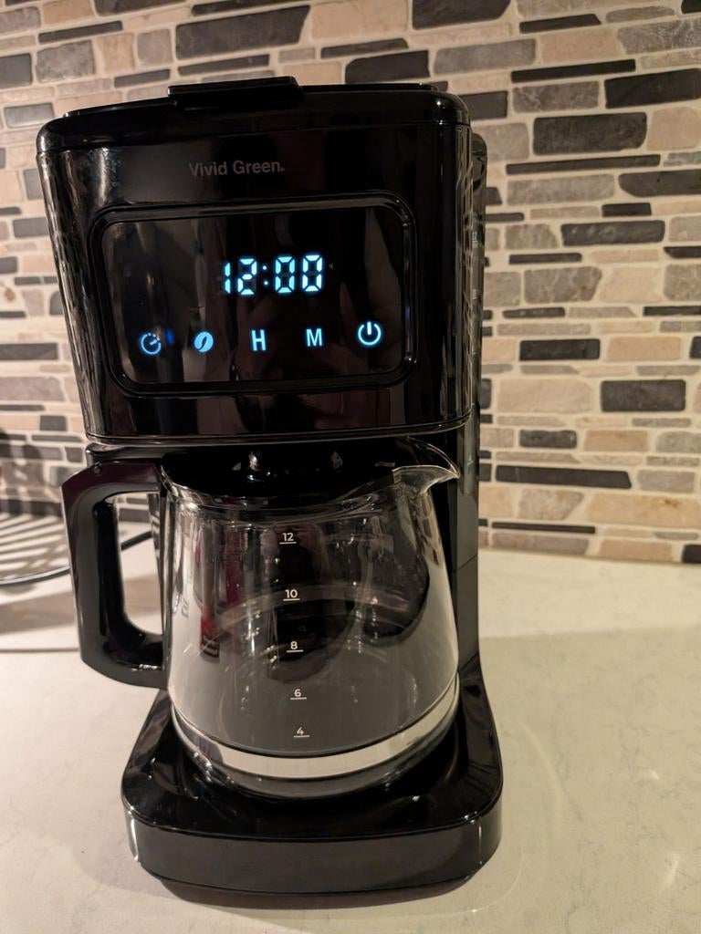 Vivid Green koffiezetapparaat, Witgoed en Apparatuur, 10 kopjes of meer, Gemalen koffie, Ophalen of Verzenden, Koffiemachine