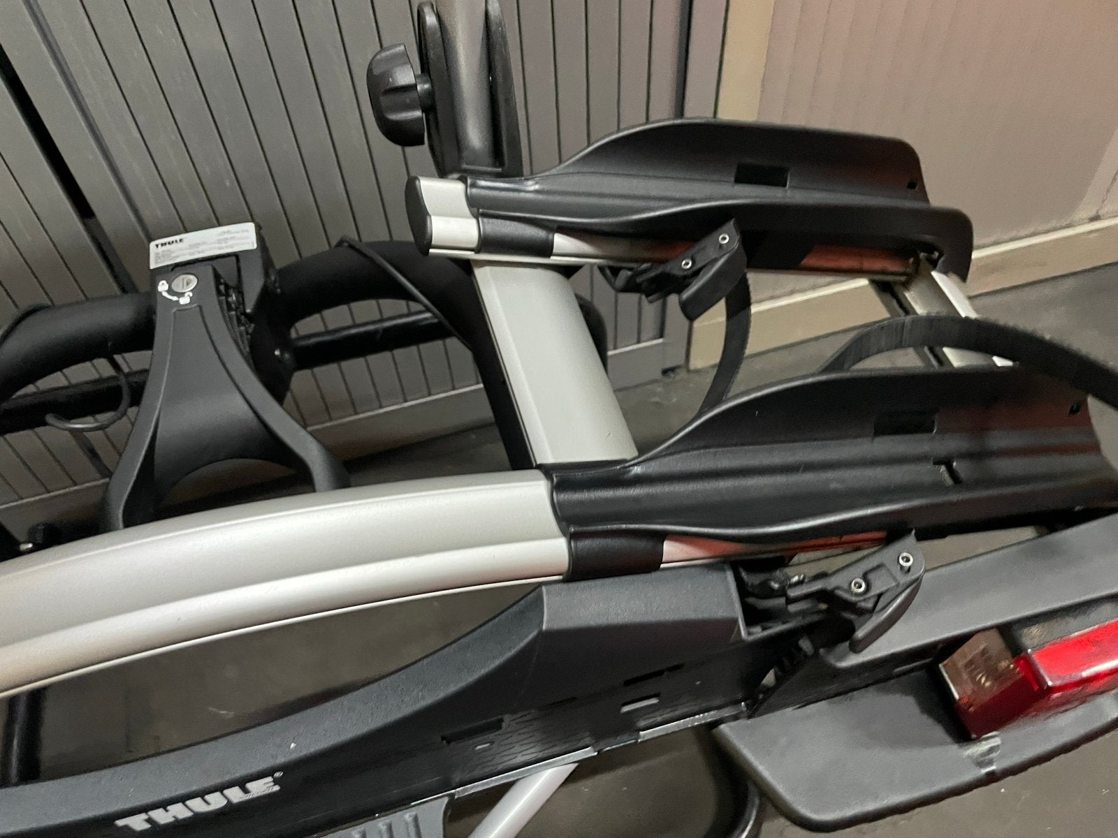 Thule EuroWay G2 921 Kantelbare Fietsendrager 7-polig, Ophalen, 2 fietsen, Gebruikt, Trekhaakdrager