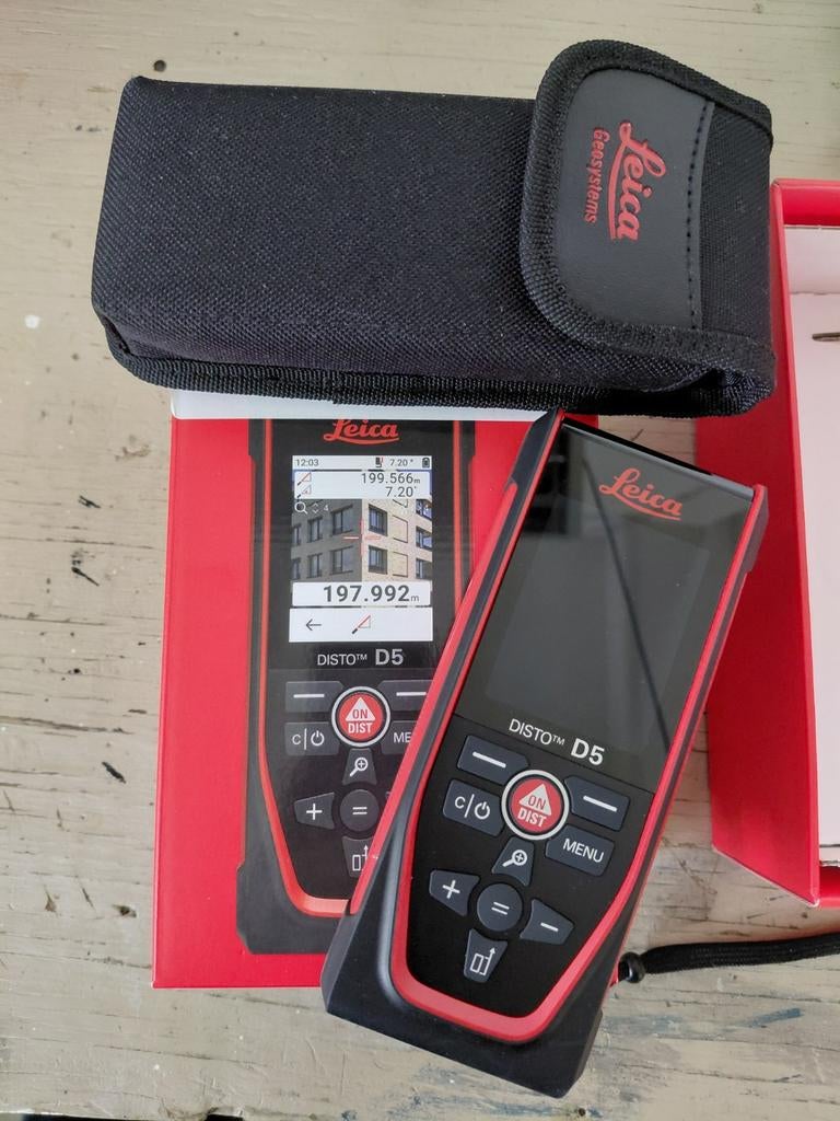 Leica DISTO D5 Afstandsmeter - Zo goed als nieuw, Ophalen of Verzenden, Zo goed als nieuw