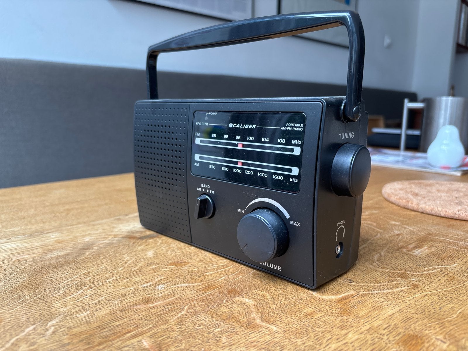 Caliber Noodradio HPG31R - Draadloze Portable AM/FM Radio, Ophalen of Verzenden, Zo goed als nieuw, Radio