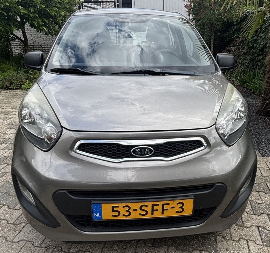 Kia Picanto 1.0 Cvvt 5-DRS 2011 Titanium Silver, Voorwielaandrijving, Stof, USB, Beige
