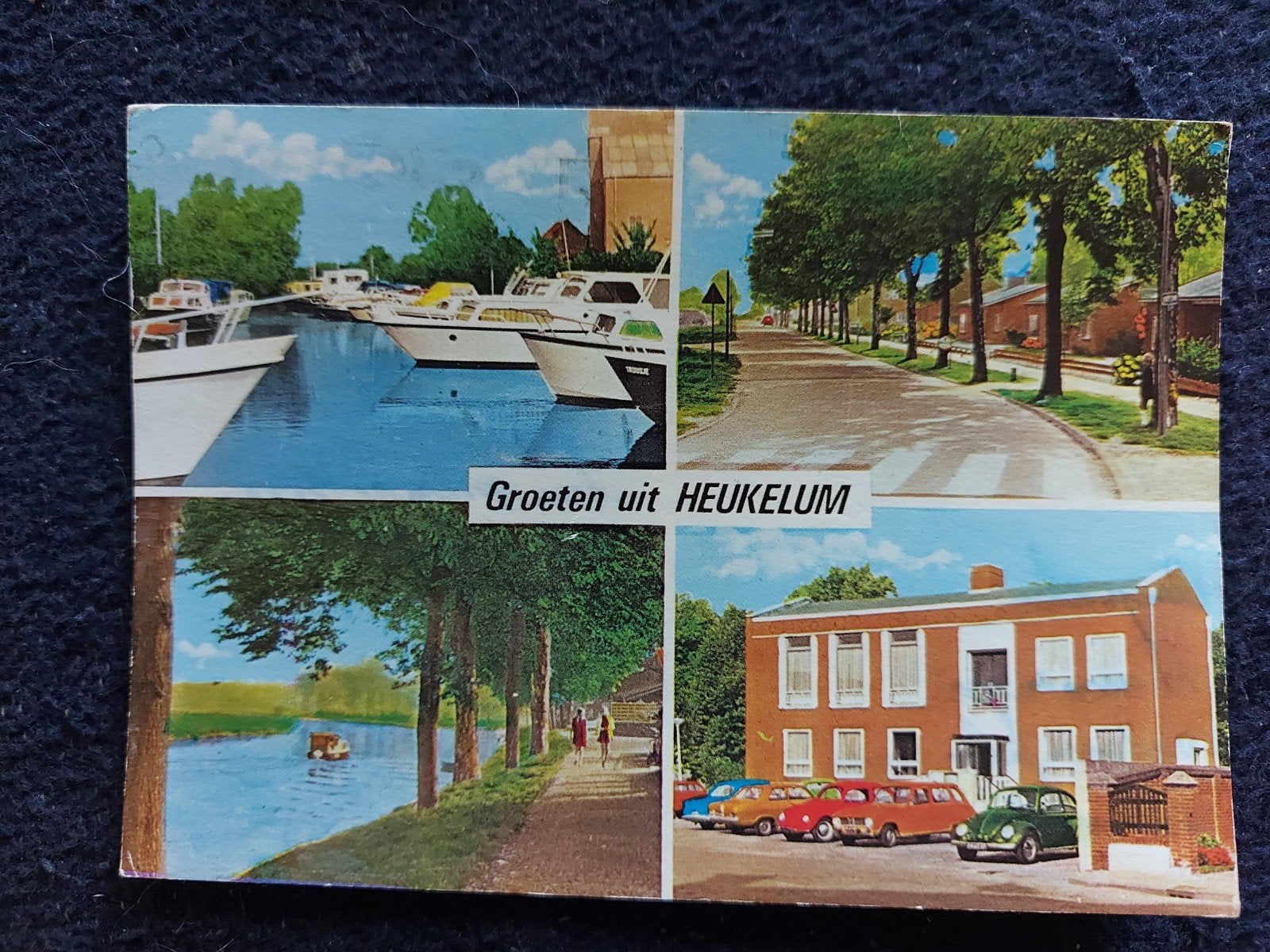 Oude ansichtkaart Groeten uit Heukelum, Verzamelen, Ophalen of Verzenden, 1960 tot 1980, Gelopen, Gelderland