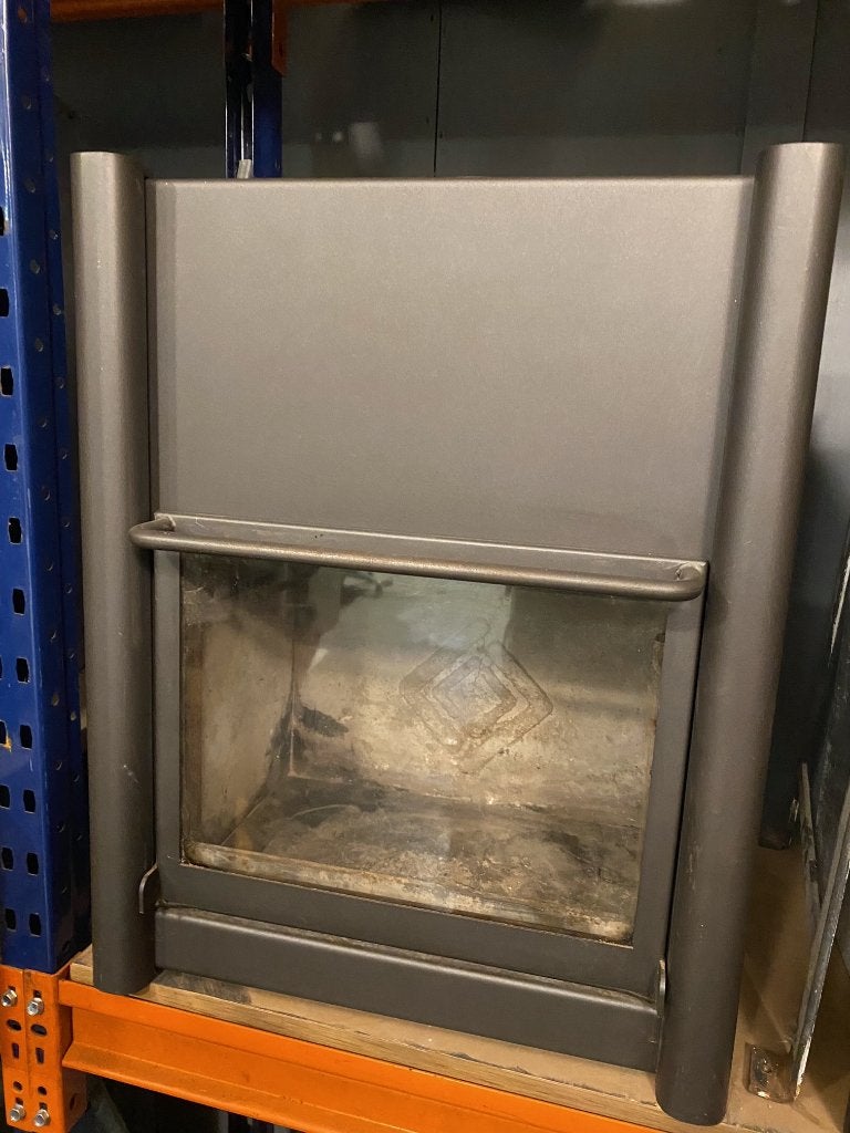Harrie Leenders HL2 hanghaard met glasdeur, Huis en Inrichting, Ophalen, Gebruikt, Vrijstaande haard, Houthaard