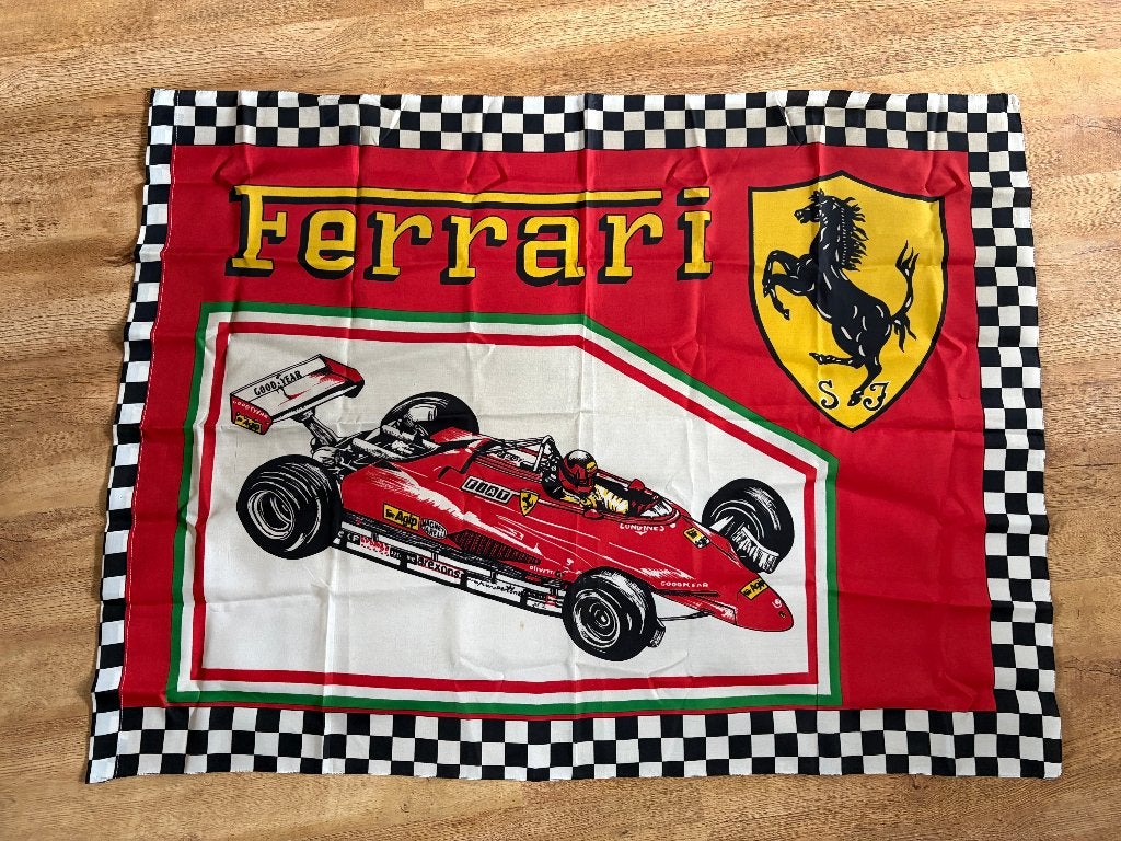 Ferrari 126 C2 Gilles Villeneuve vlag, Ophalen of Verzenden, Nieuw, Formule 1