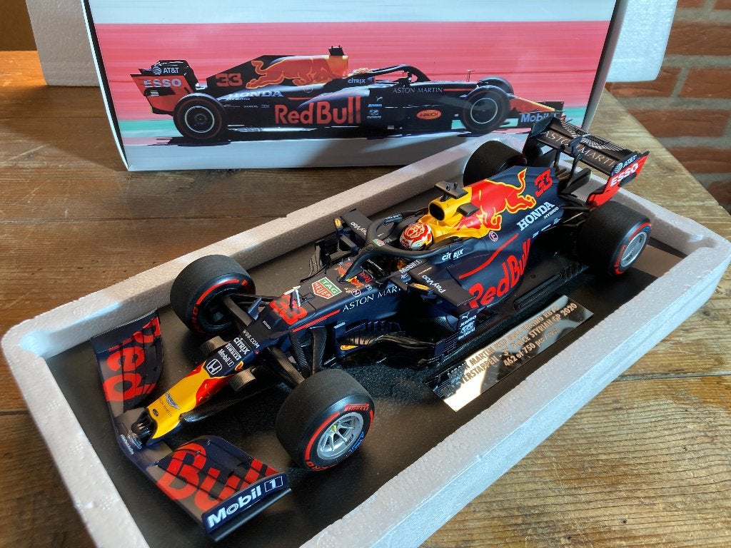 ✅ Max Verstappen editie 53 1:18 Stryrian GP 2020 Fanshop, Ophalen of Verzenden, Nieuw, Formule 1
