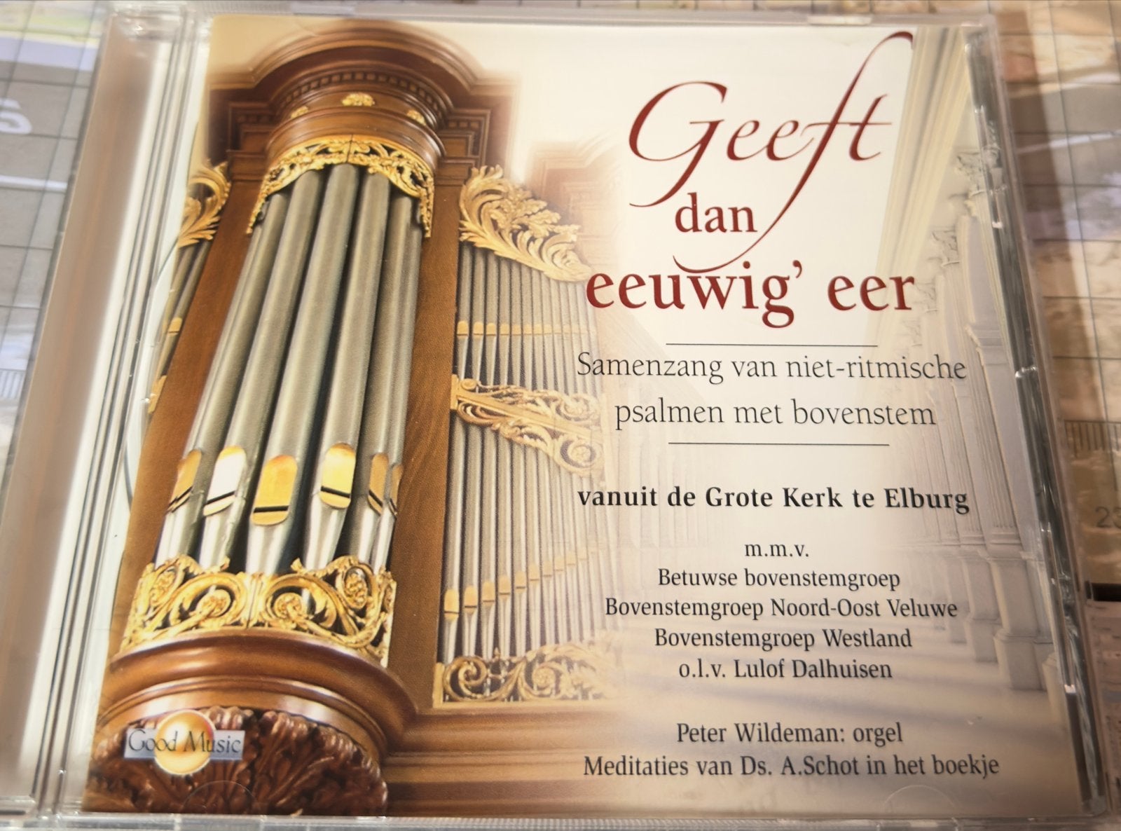 Geeft dan eeuwig' eer - Samenzang psalmen Grote Kerk Elburg, Orgel, Geestelijke liederen, Ophalen of Verzenden, Zo goed als nieuw