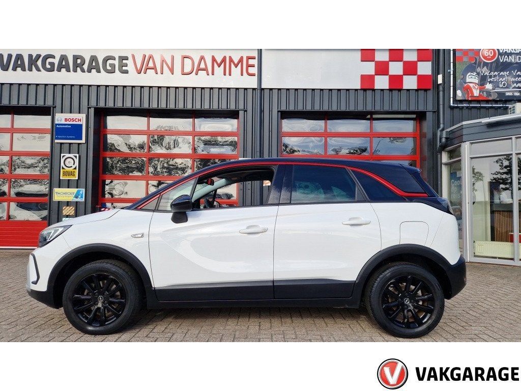 Opel Crossland 1.2 Turbo GS Line (bj 2021), Auto's, Gebruikt, Euro 6, Wit, Origineel Nederlands