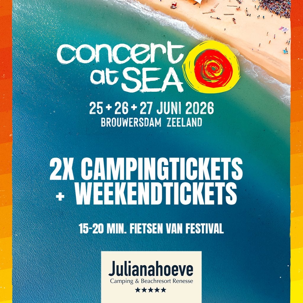 2x Concert at Sea CAMPING tickets (+ evt. weekendtickets), Twee personen