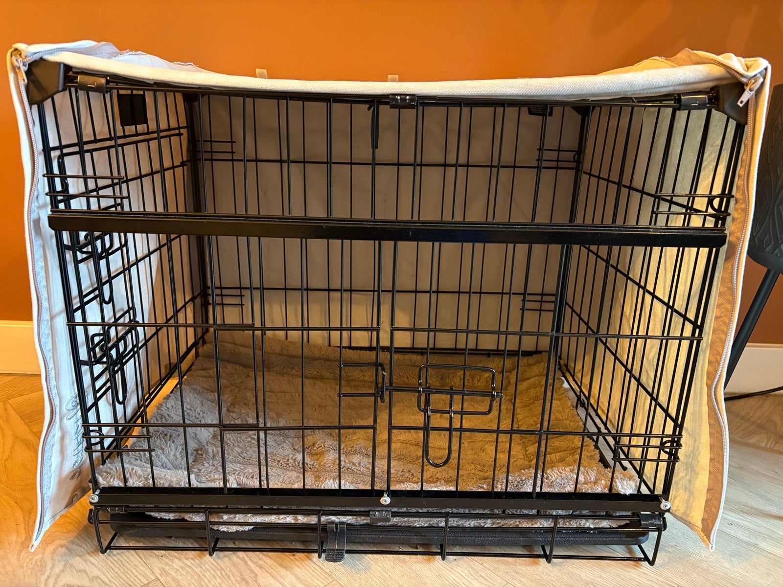 Complete bench met hoes en benchmat, Dieren en Toebehoren, Ophalen, Zo goed als nieuw
