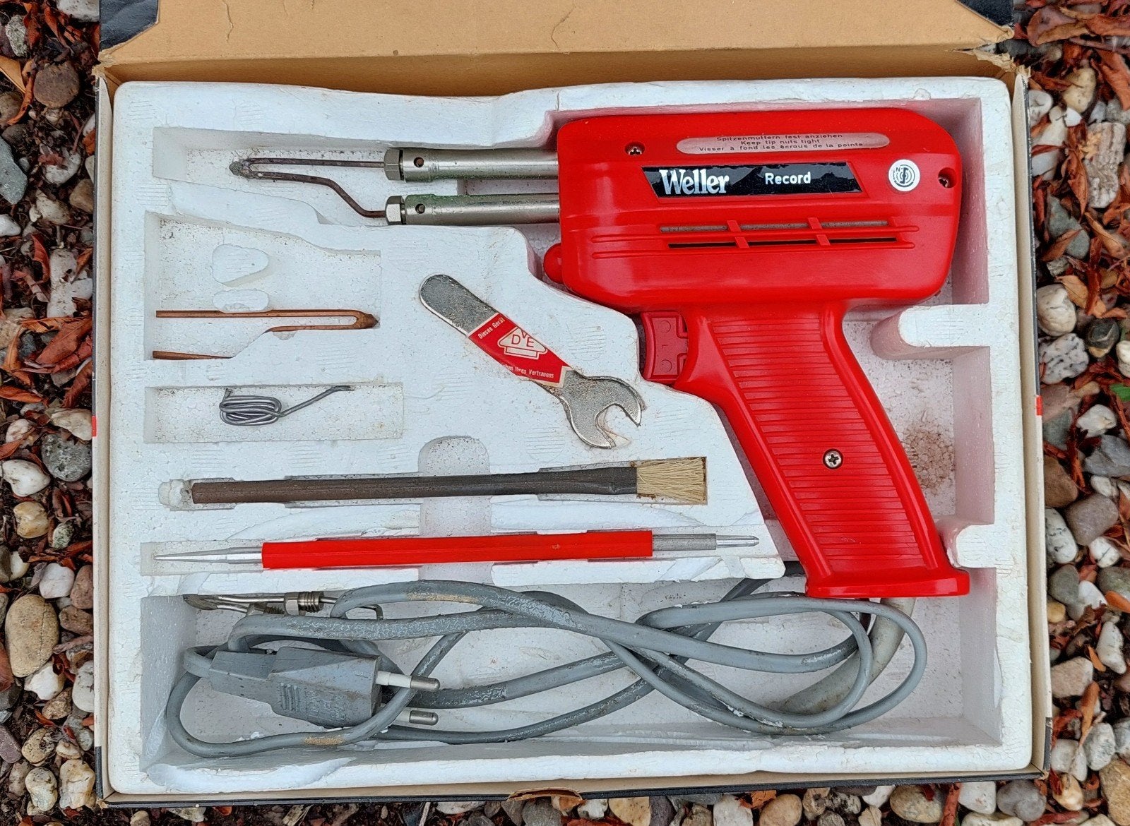Soldeerrevolver Weller record met toebehoren, Ophalen, Zo goed als nieuw, Gereedschapsset