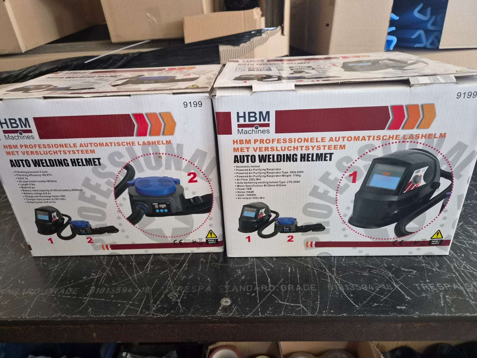 HBM Professionele Automatische Lashelm met Versluitsysteem, Ophalen of Verzenden, HBM Machines, Onbekend, Onbekend