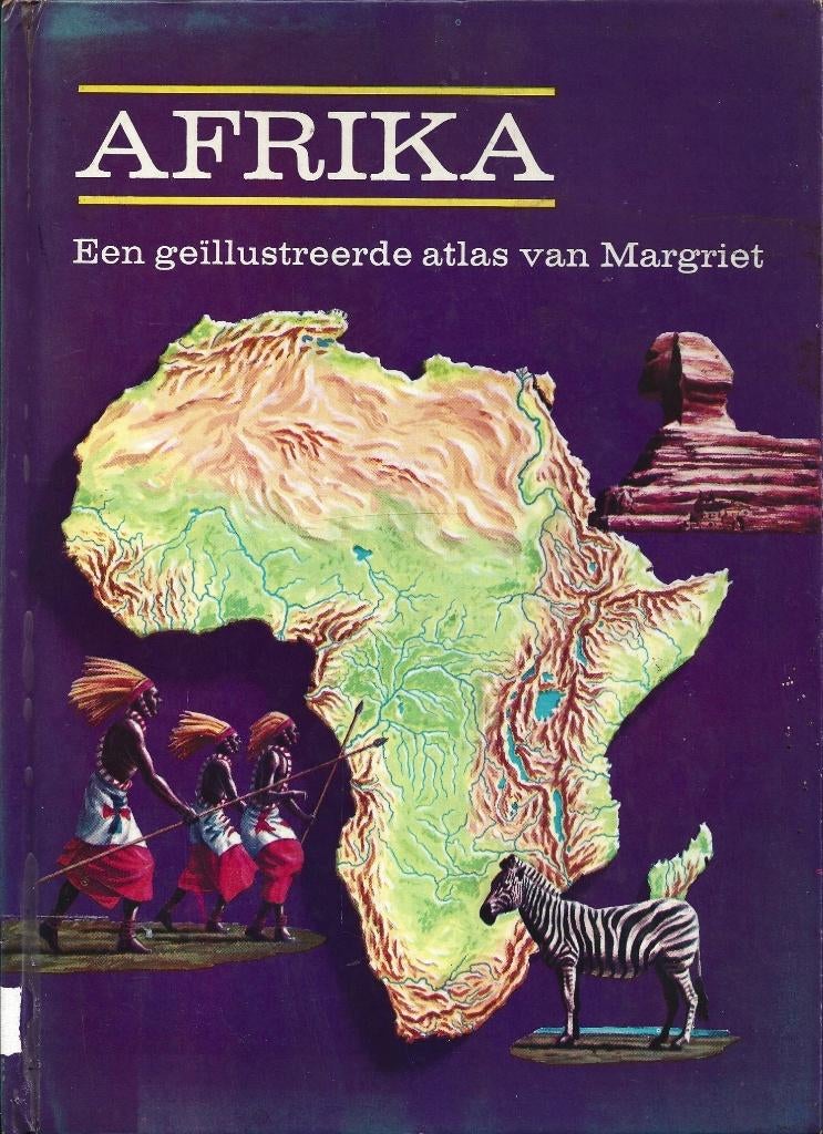 Afrika - Een geïllustreerde atlas van Margriet - 1950, Gelezen, Overige atlassen, Overige gebieden, Ophalen of Verzenden