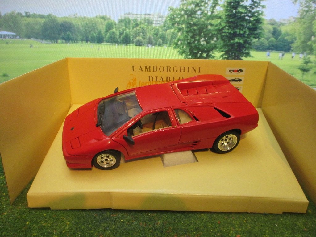 1/18 Lamborghini Diablo - Tonka Polistil rood, Hobby en Vrije tijd, Modelauto's | 1:18, Zo goed als nieuw, Overige merken, Ophalen of Verzenden