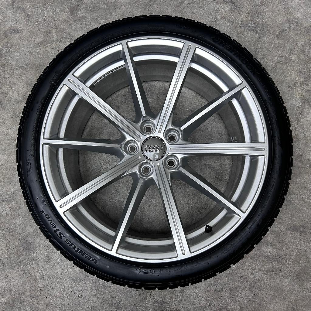 19 inch originele velgen + zomerbanden Audi S5 A5, 19 inch, Audi, Gebruikt, 255 mm