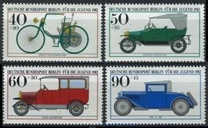BERLIJN 1982 Auto’s, Michel: 660-63, Postfris., Postzegels en Munten, Verzenden, BRD, Postfris