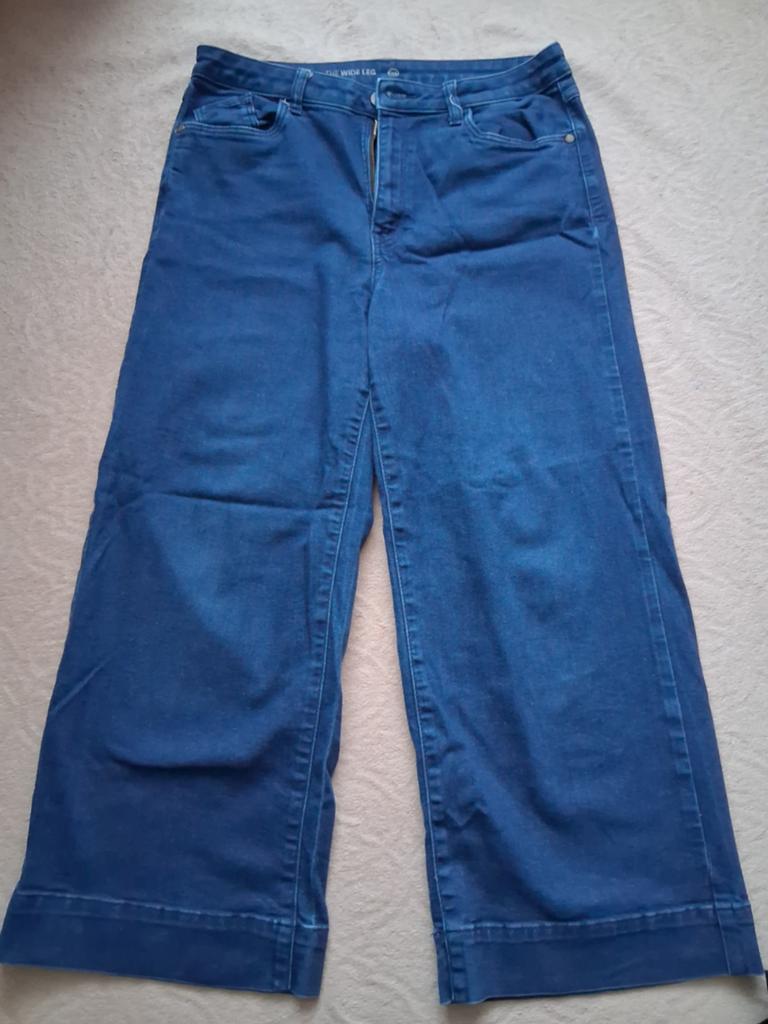 C&A Wide Leg Jeans Maat 40, Maat 38/40 (M), Blauw, Ophalen of Verzenden, Zo goed als nieuw