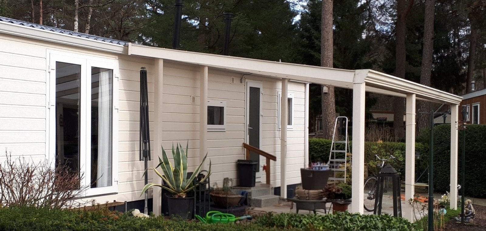 Aluminium Overkapping/Veranda 6x3.5m met Verlichting, Ophalen of Verzenden