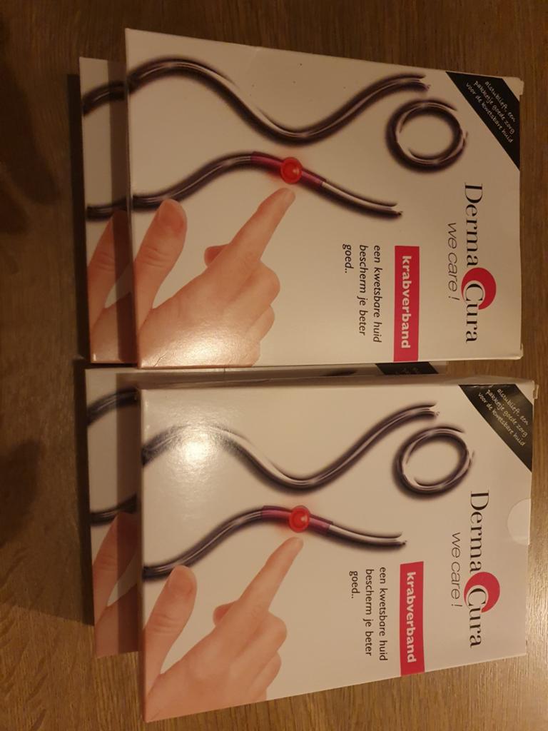2x allergie handschoenen + 2x krabverband shirt, Ophalen of Verzenden, Nieuw