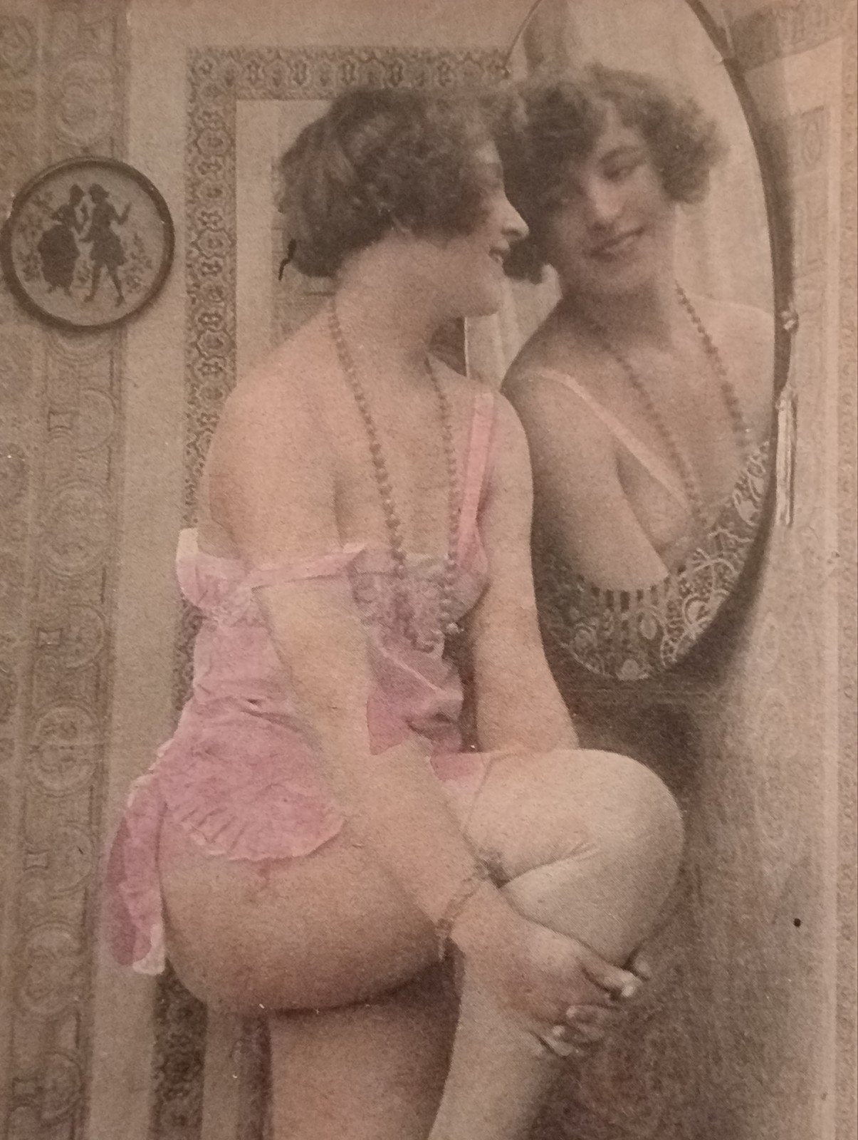 Originele Oude Pin-up Naakt Erotiek Foto - 9 x 13 cm, Verzamelen, Foto's en Prenten, Ophalen of Verzenden, Voor 1940, Gebruikt