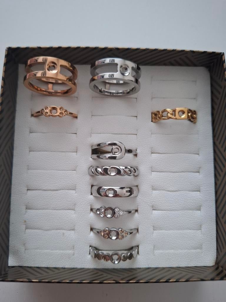 Melano ringen TWISTED maat 52, Sieraden, Tassen en Uiterlijk, Ringen, Nieuw, Dame, 17 tot 18, Goud, IJzer of Staal, Ophalen of Verzenden