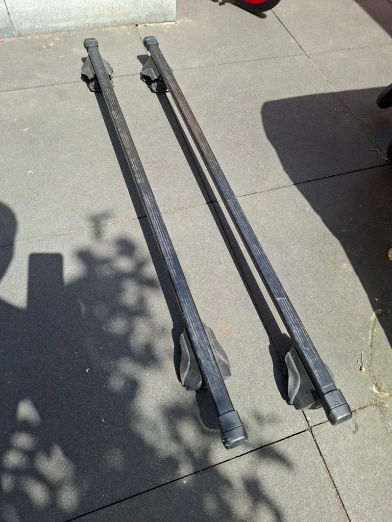 Thule dakdragers voor open dakrails, Auto diversen, Dakdragers, Ophalen of Verzenden, Gebruikt