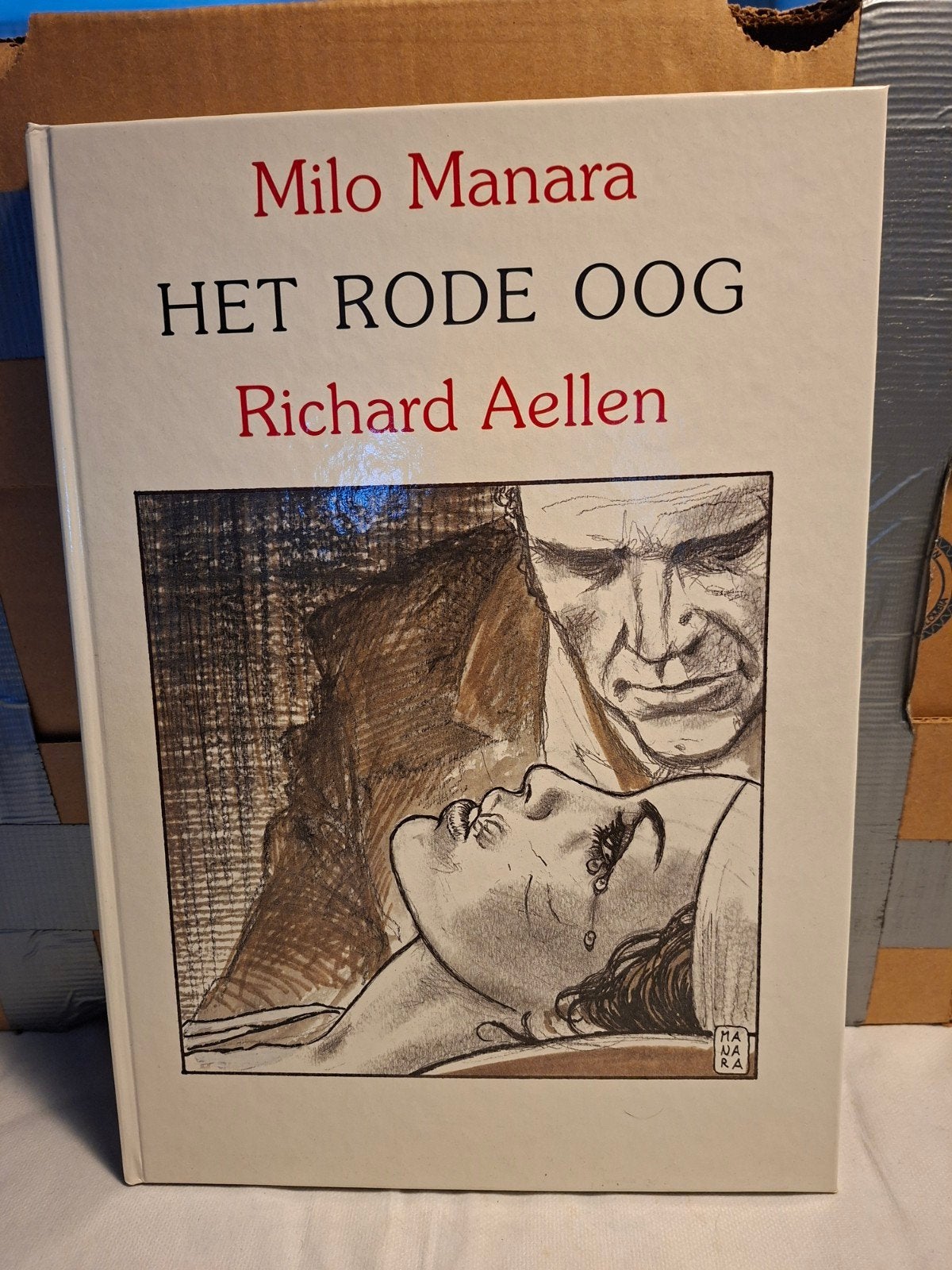 Milo Manara - Het Rode Oog - Richard Aellen, Boeken, Verzenden, Zo goed als nieuw, Milo Manara, Richard Aellen, Nederland