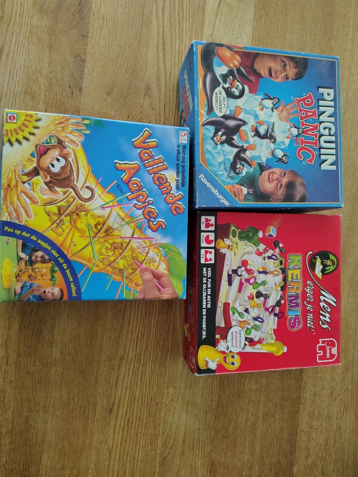 Pinguïn Paniek, Mens Erger Je Niet Kermis, Vallende Aapjes, Vijf spelers of meer, Ophalen of Verzenden, Gebruikt