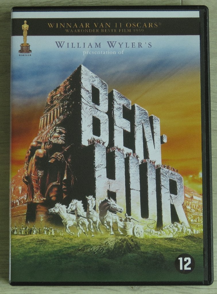 DVD Ben-Hur (1959) Charlton Heston, Jack Hawkins, Ophalen, Nederlands, Zo goed als nieuw, Voor 1940