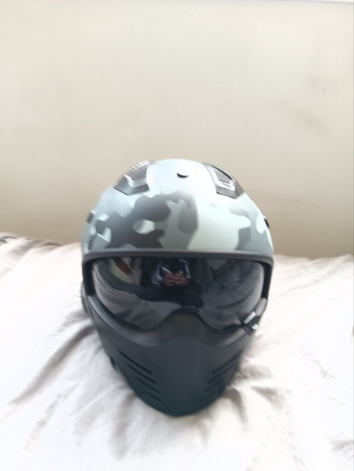 Scooterhelm Vito bruzano Camouflage - Maat S, Ophalen of Verzenden, Tweedehands, Jethelm, Overige merken