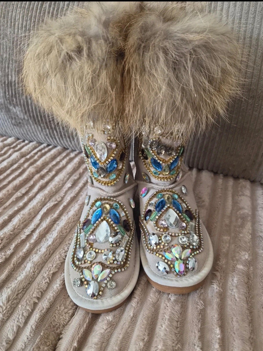 zeer leuke imitatie Uggs met stenen, Ophalen of Verzenden, Bruin, Snowboots