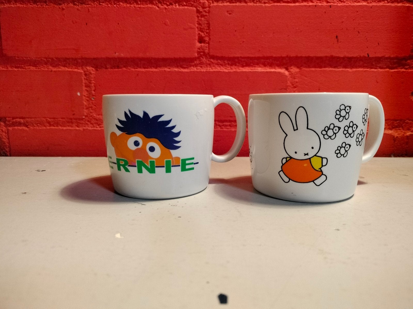 Mepal kinderbekers - Ernie en Nijntje, Ophalen of Verzenden, Gebruikt