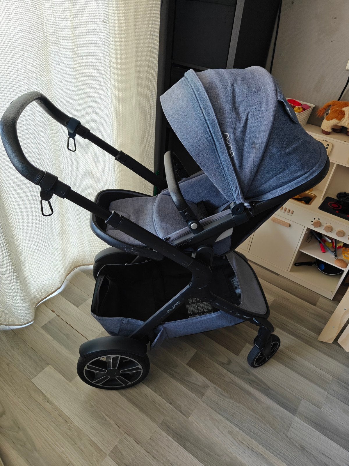 Nuna Demi Grow Kinderwagen, Gebruikt, Verstelbare duwstang, Ophalen, Kinderwagen