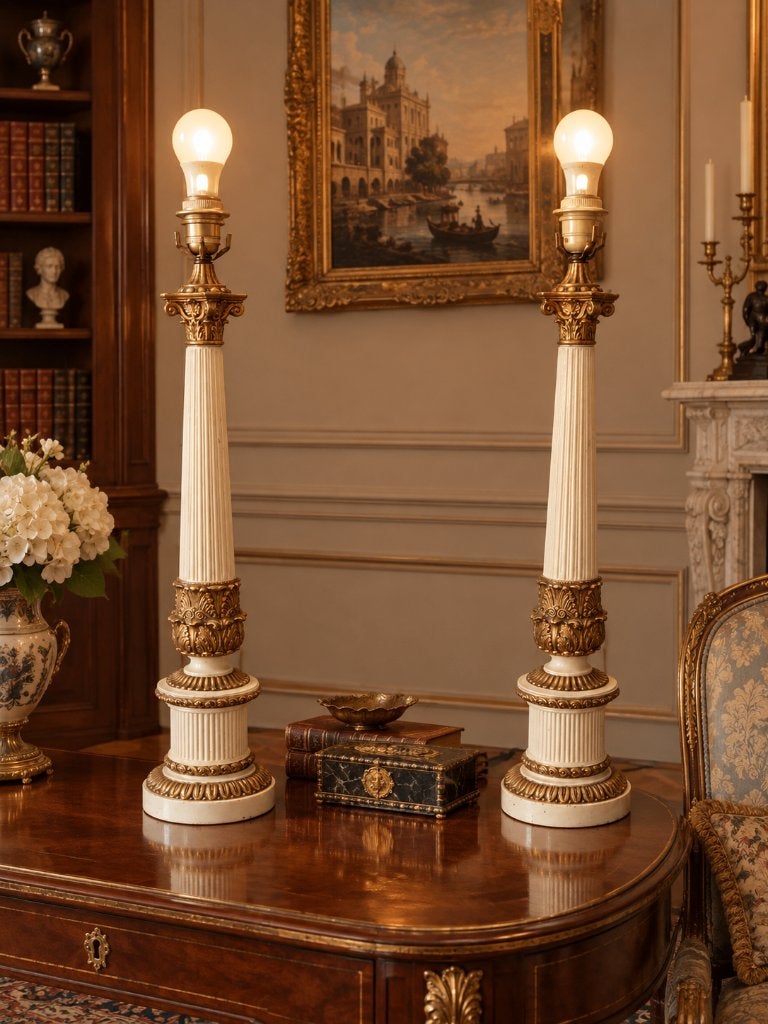 grote barok lampen, Ophalen