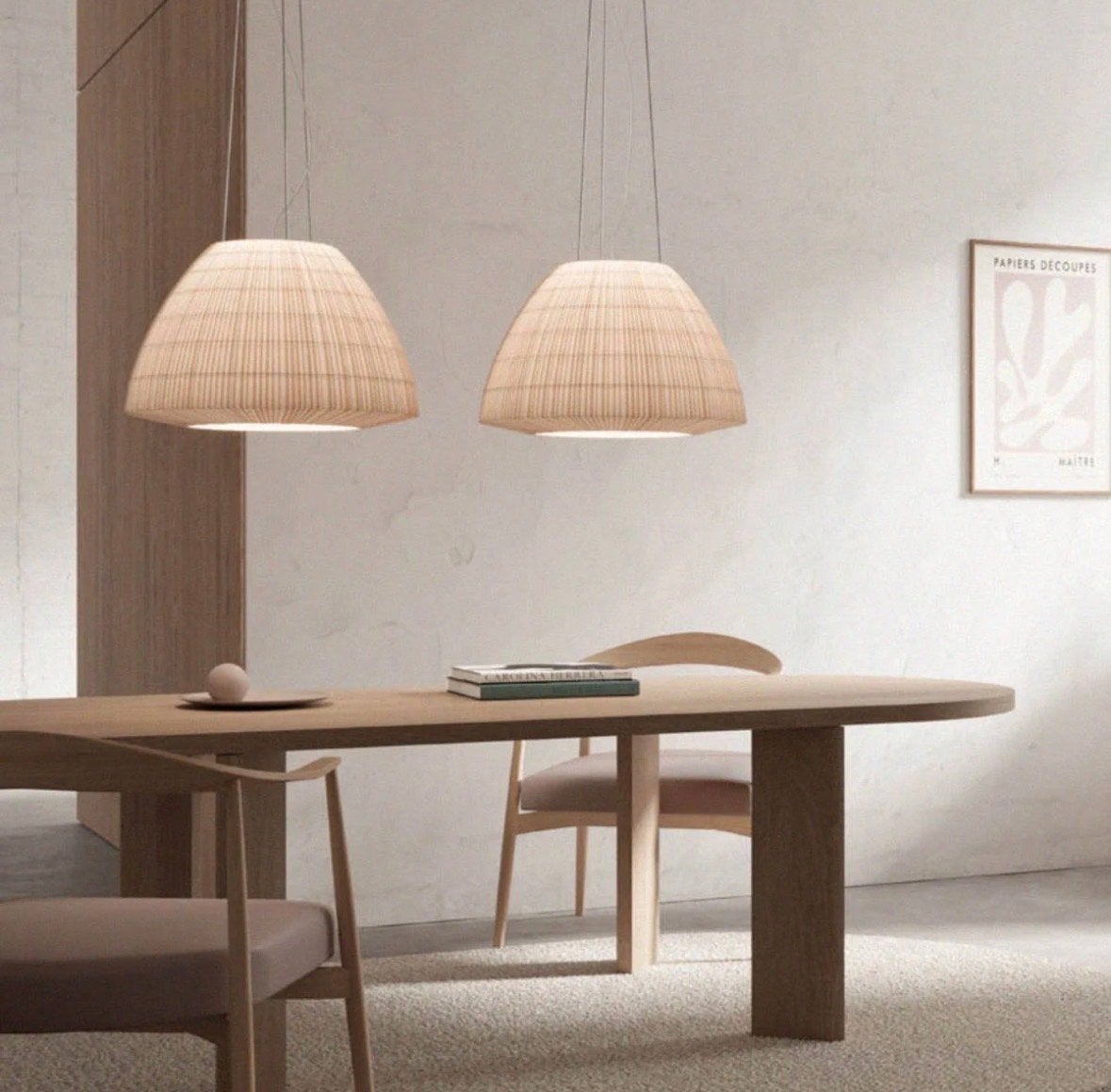 Axolight Bell 60 Hanglamp - Wit, Ø60cm, H38cm, Huis en Inrichting, Ophalen, Zo goed als nieuw, Kunststof, E27 (groot)