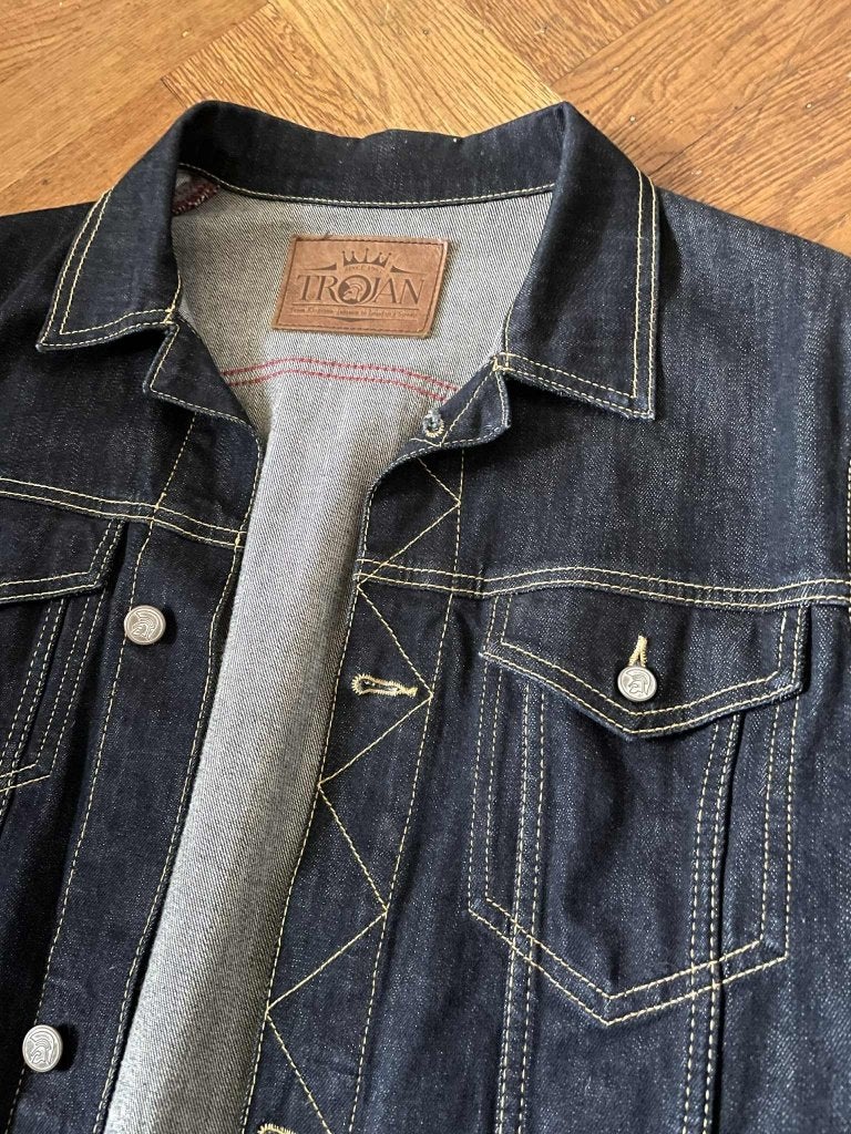 Trojan denim jacket, Ophalen of Verzenden, Zo goed als nieuw, Blauw