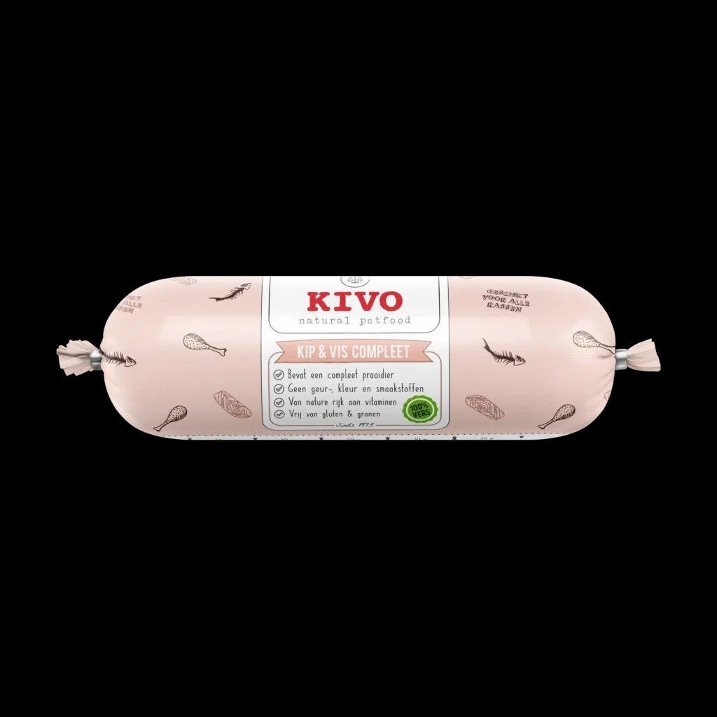 Kivo kip en vis compleet 500 gram, Ophalen, Hond