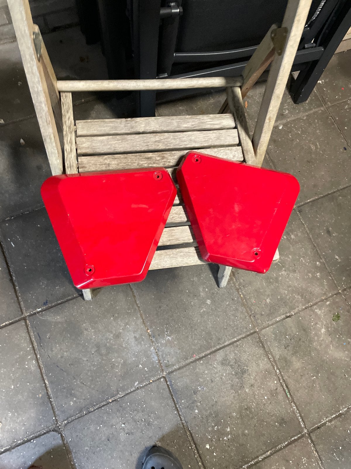 Puch M50 M125 zijkappen rood, Fietsen en Brommers, Ophalen of Verzenden, Gebruikt, Kap