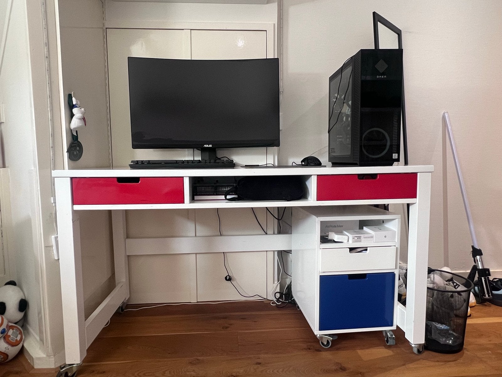 Bopita kinder bureau met ladeblok, Ophalen, Gebruikt, Met lades, Spaanplaat of MDF