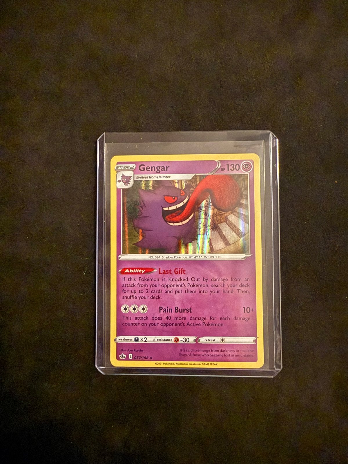Gengar 057/198 NM Pokémon Kaart, Ophalen of Verzenden, Nieuw, Losse kaart