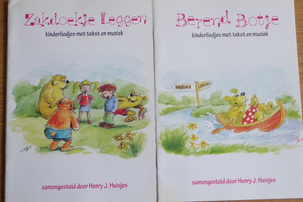 Kinderliedjes 2 albums Zakdoekje leggen en Berend Botje, Muziek en Instrumenten, Bladmuziek, Ophalen of Verzenden, Zo goed als nieuw
