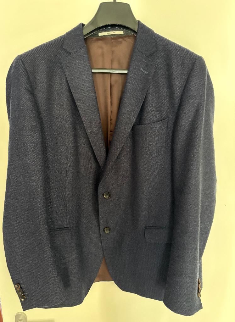 Blauw Carl Gross colbert maat 56, Ophalen of Verzenden, Zo goed als nieuw, Maat 56/58 (XL), Blauw