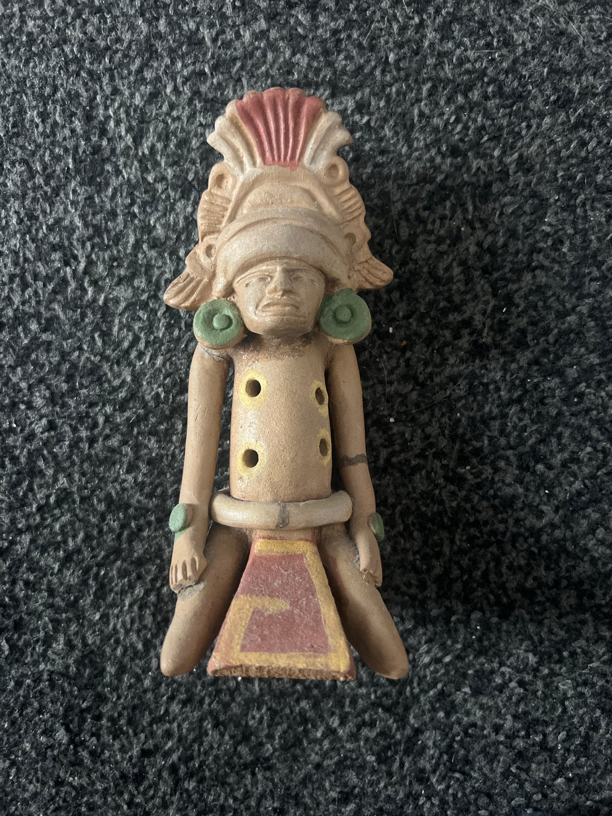 Maya Fluit - Handgemaakte Terracotta Fluit, Antiek en Kunst, Kunst | Niet-Westerse kunst, Ophalen of Verzenden