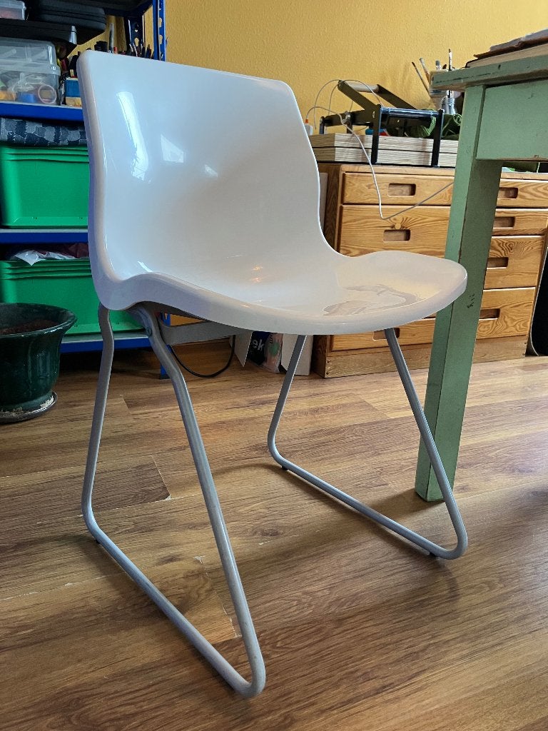 ikea stoel, Ophalen, Gebruikt, Wit, Eén
