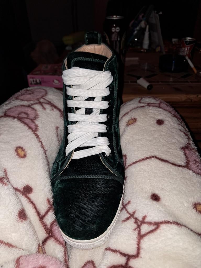 Christian Louboutin Rantus Orlato maat 36.5 sneakers, Ophalen, Louboutin, Groen, Sneakers of Gympen