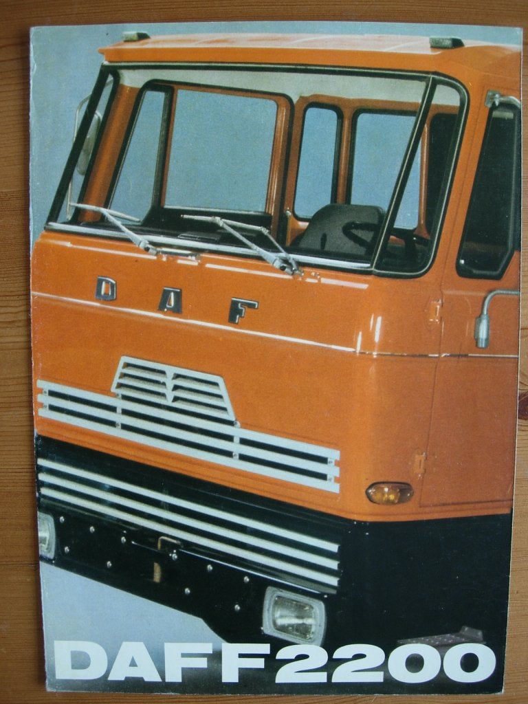 DAF F 2200 Brochure 1971 - F2200, Ophalen of Verzenden, Zo goed als nieuw, Overige merken, DAF