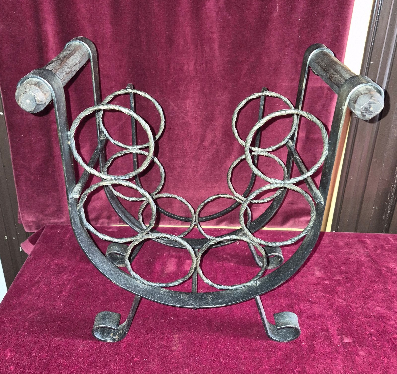 rek metalen flessenrek decoratie, Antiek en Kunst, Ophalen of Verzenden