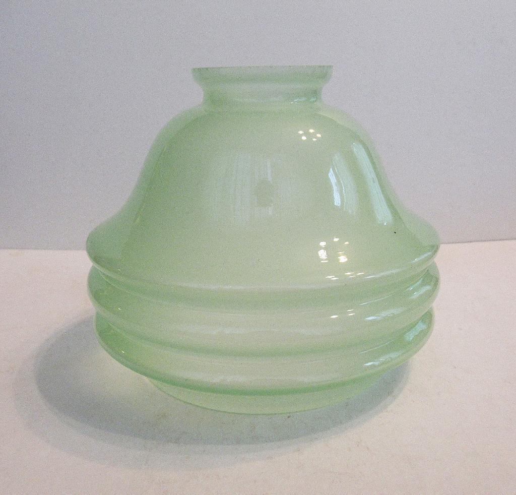 Vintage Art Deco stijl glazen lampenkap voor de plafondlamp., Ophalen of Verzenden