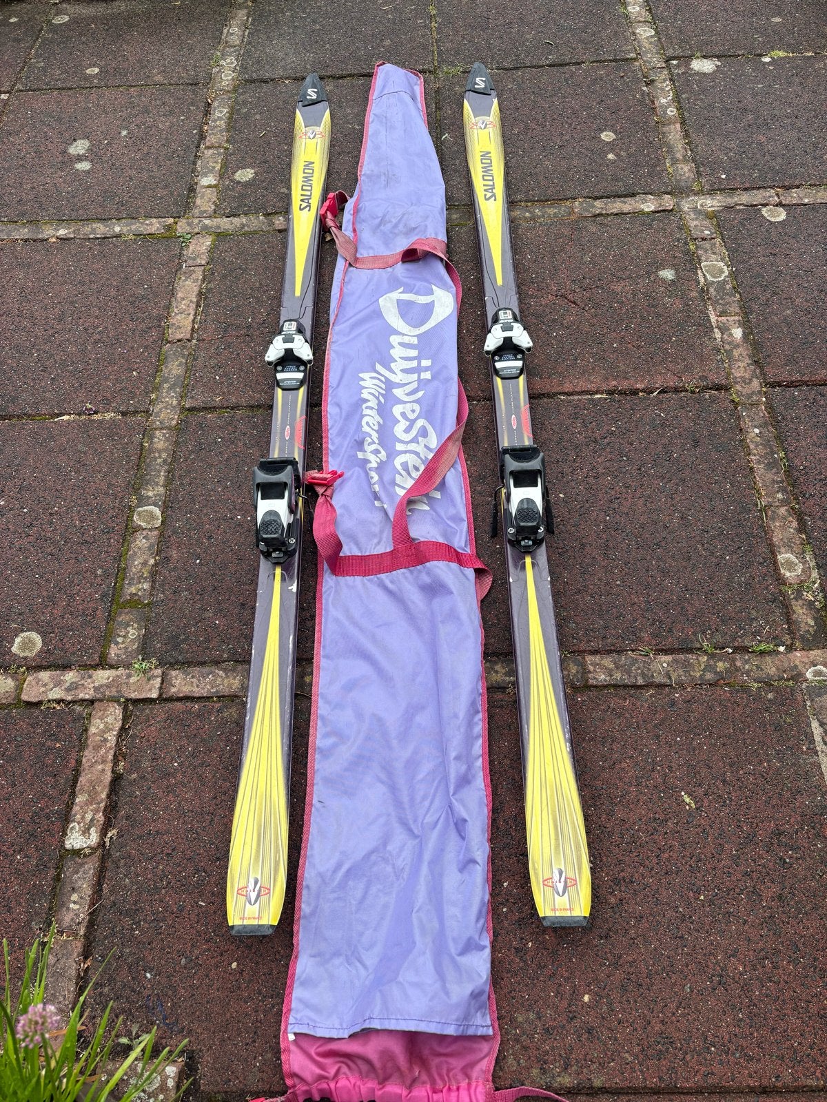 Salomon ski's met Duijvestein Wintersport tas, Sport en Fitness, Skiën en Langlaufen, Ophalen, Salomon, Skiën, Ski's