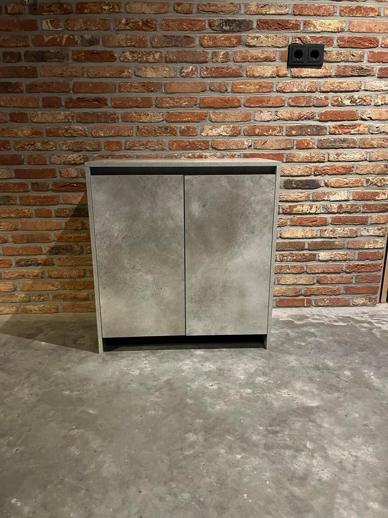 Modern grijs dressoir/kast met 2 deuren, Ophalen, Nieuw