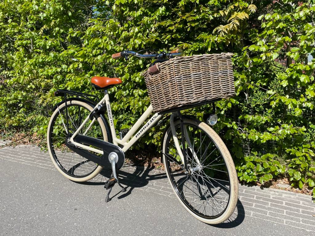 Burgers transportfiets 28 inch met mand, Fietsen en Brommers, Ophalen, Terugtraprem, Versnellingen, 53 tot 56 cm